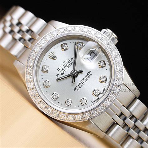 diamond women rolex watch|rolex oyster perpetual lady date.